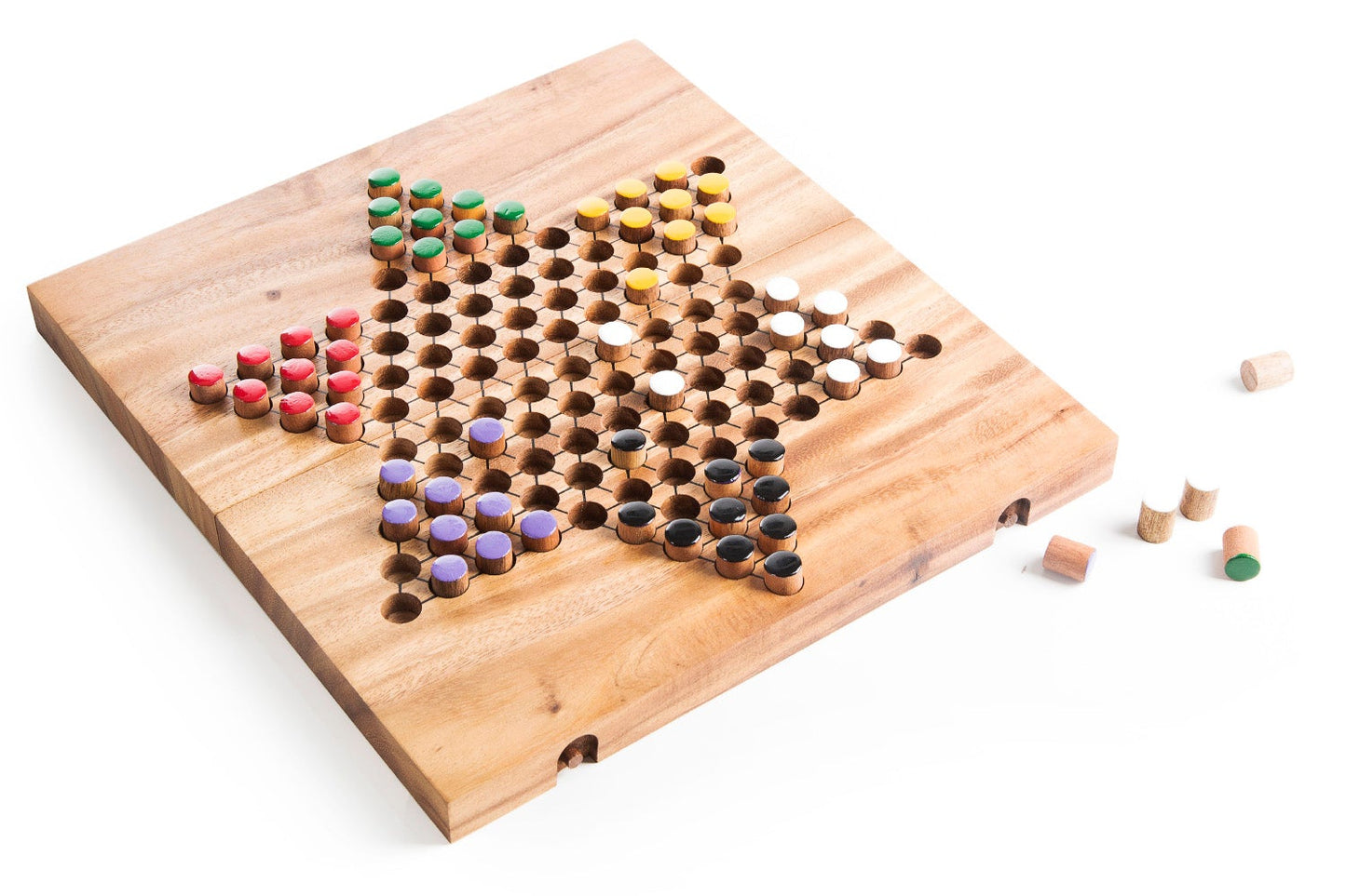Chinese Checkers Strategy Board Game - Chickadees Wooden Toys