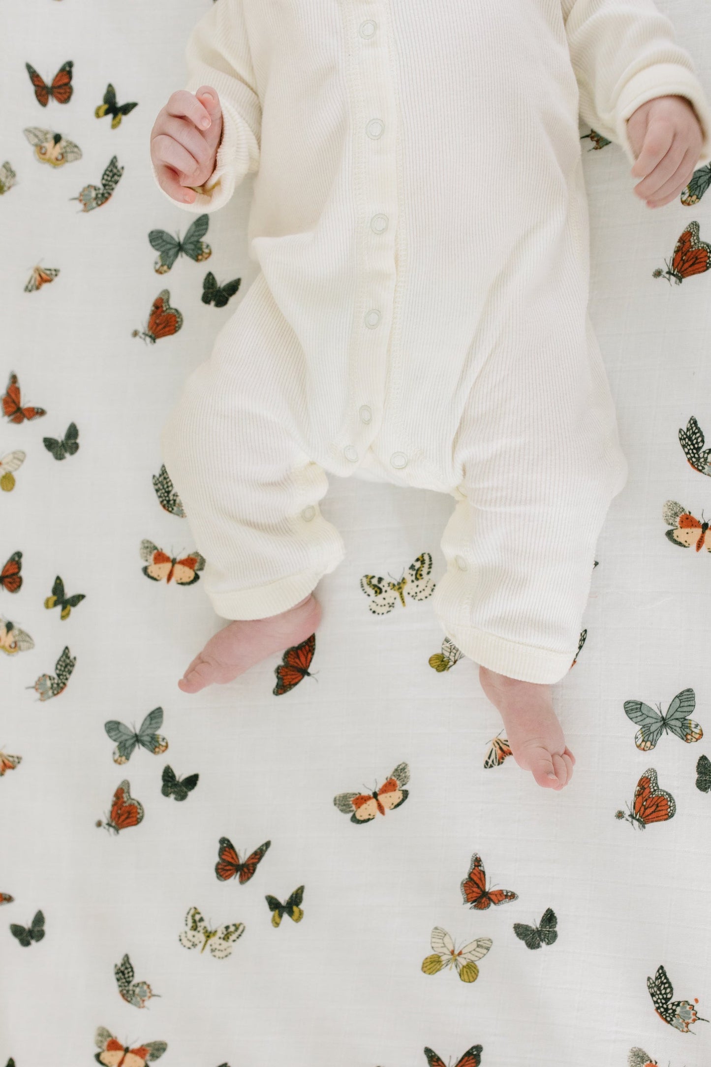Butterfly Migration Crib Sheet - Chickadees Wooden Toys