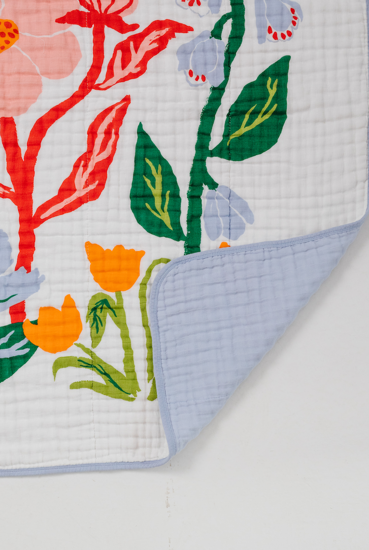 Cottage Garden Quilt - Chickadees Wooden Toys