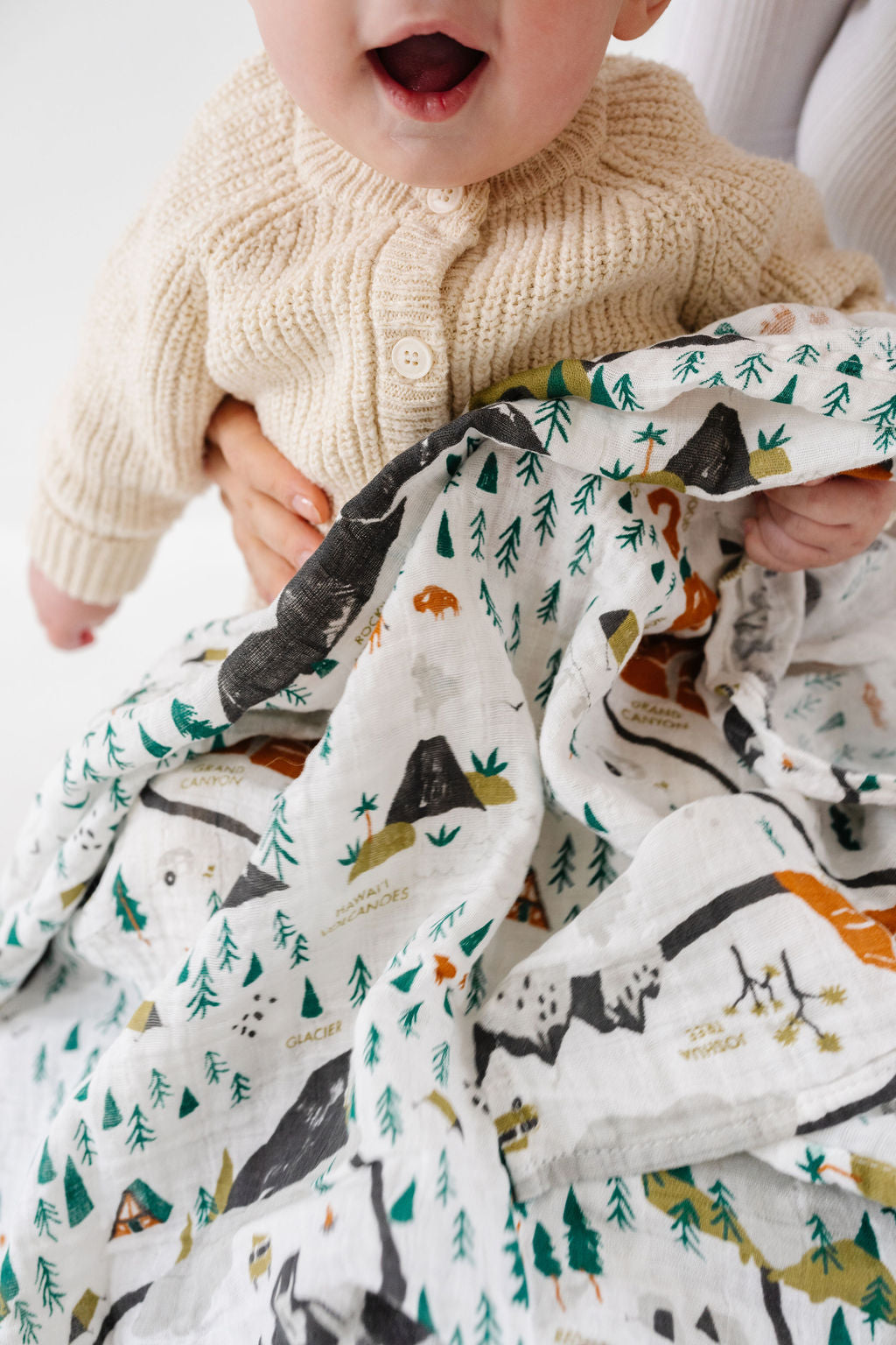 National Parks Swaddle (Mini Pattern) - Chickadees Wooden Toys