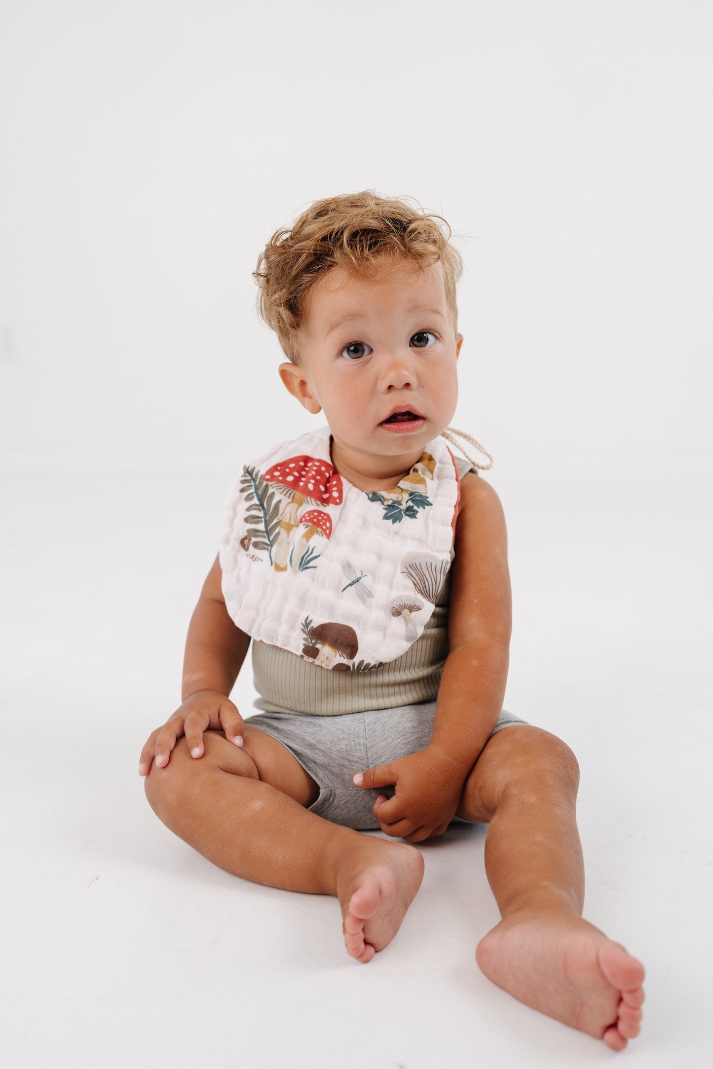 Mushroom Bib - Chickadees Wooden Toys