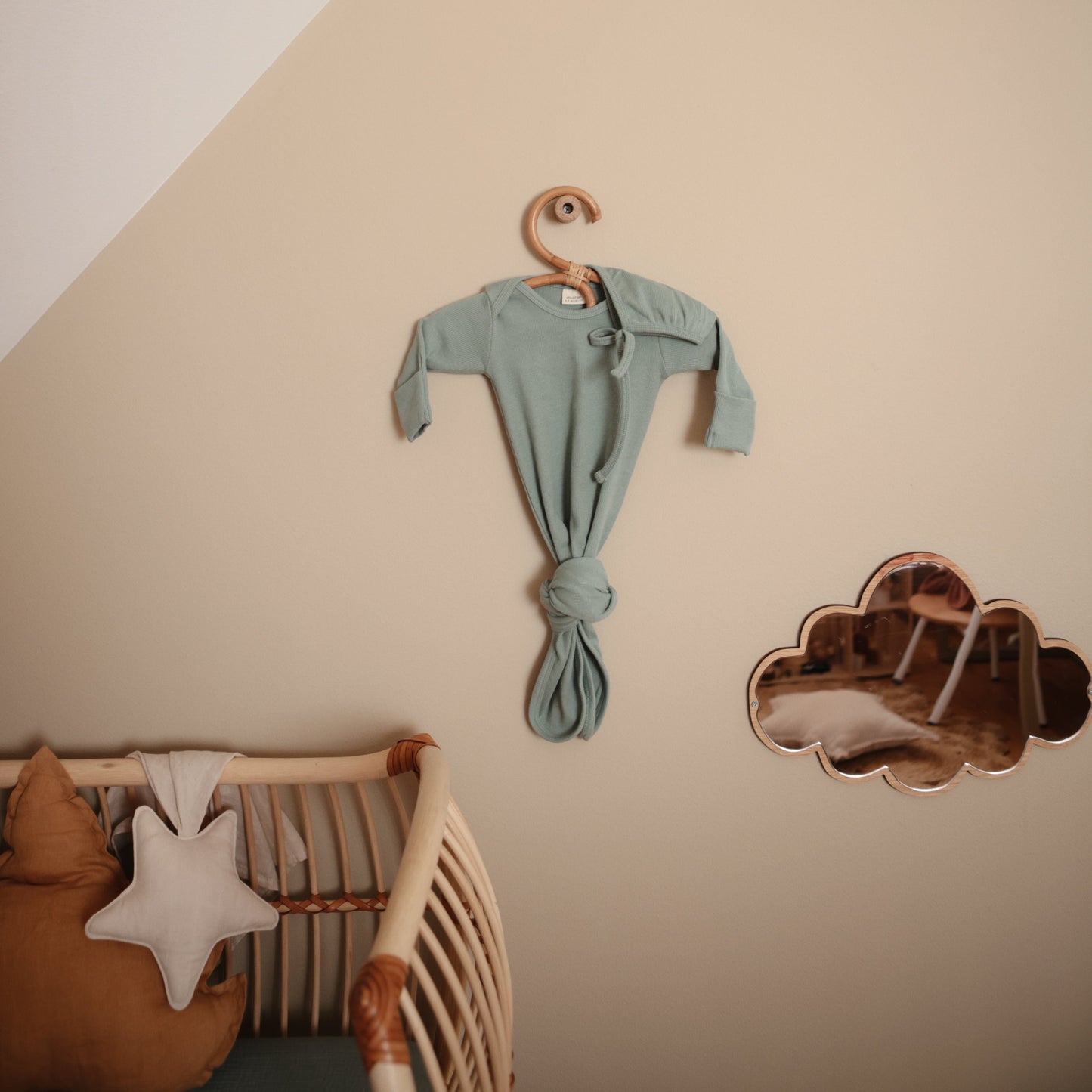 Ribbed Baby Beanie - Chickadees Wooden Toys