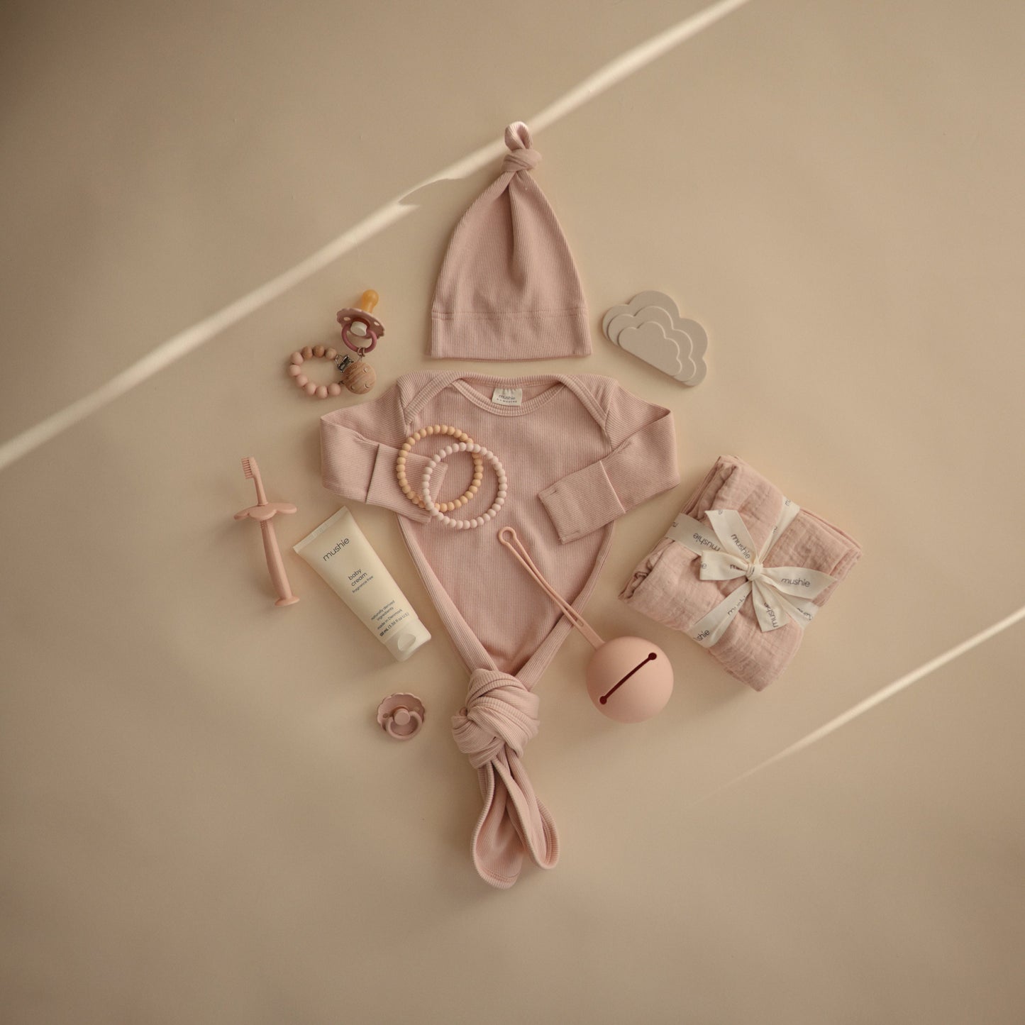 Ribbed Baby Beanie - Chickadees Wooden Toys