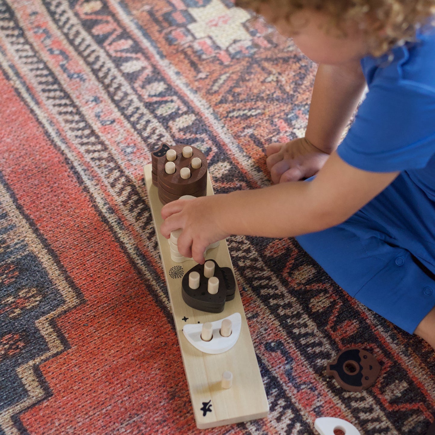 Count and Stack Toy - Chickadees Wooden Toys