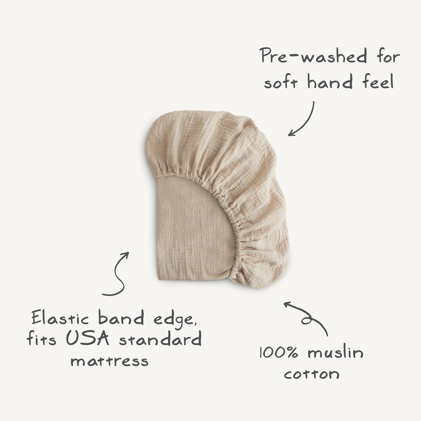 Extra Soft Muslin Crib Sheet - Chickadees Wooden Toys