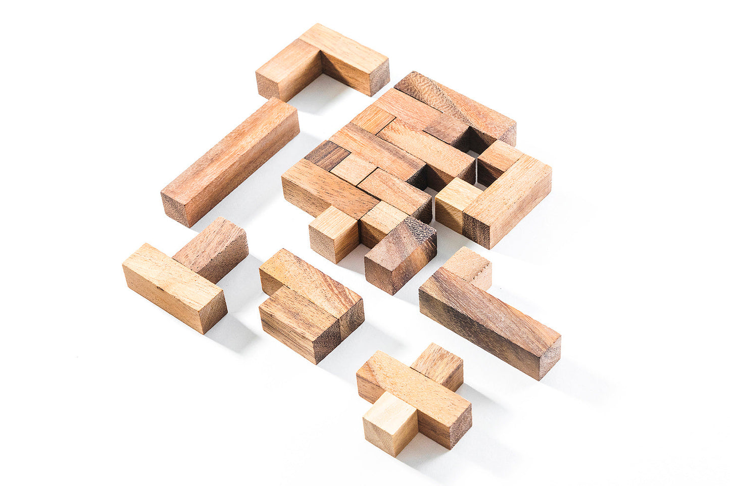 Pentomino Puzzle Set - with 65 challenge cards - Chickadees Wooden Toys