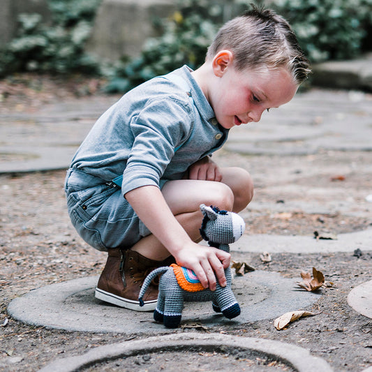 Donkey Rattle - Chickadees Wooden Toys