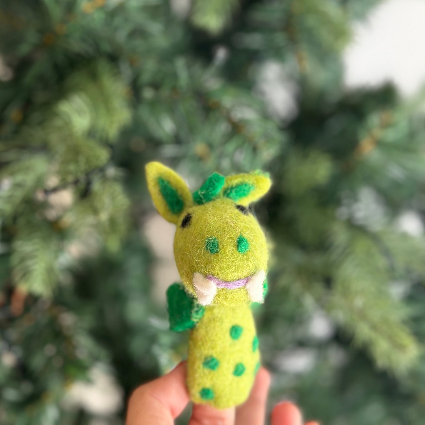 Dragon Finger Puppet - Chickadees Wooden Toys