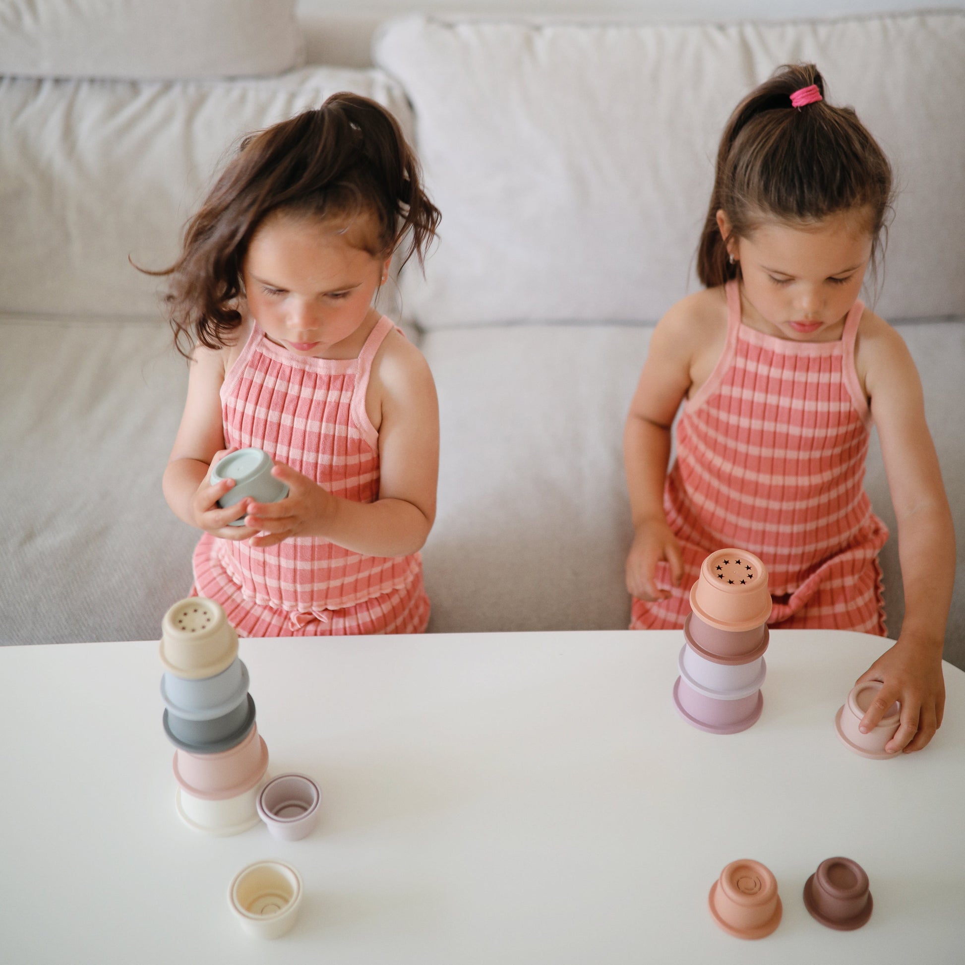 Stacking Cups Toy - Chickadees Wooden Toys