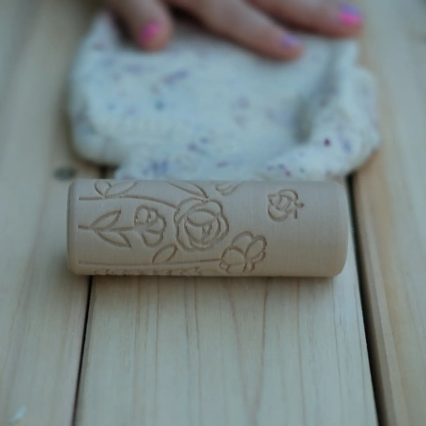 Flower Dough Eco Roller - Chickadees Wooden Toys