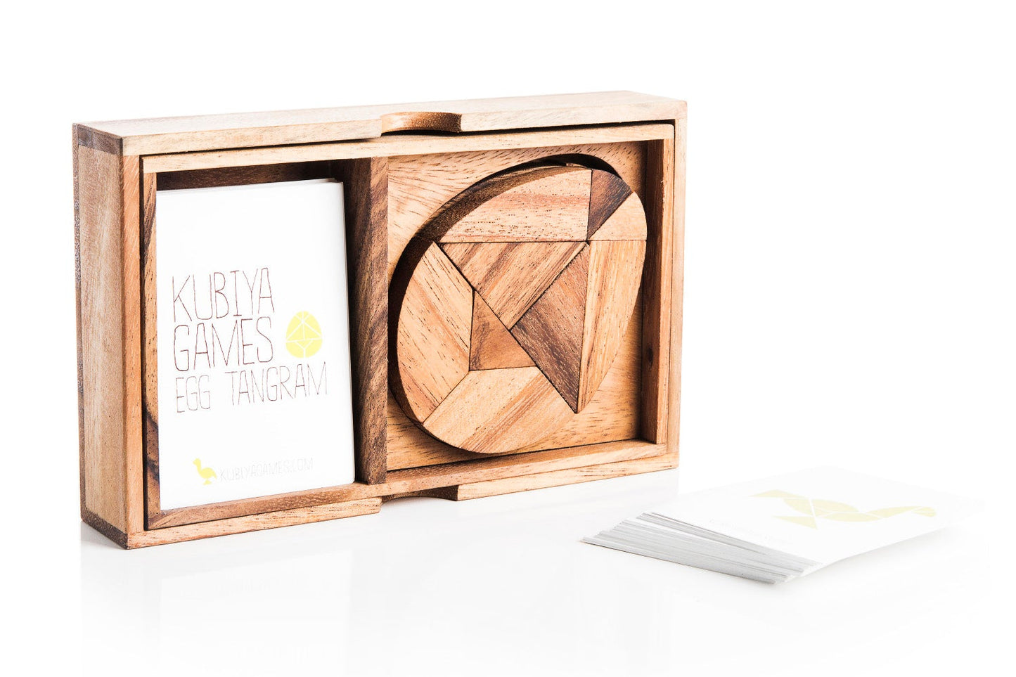Egg Tangram - two sets with 55 challenge cards - Chickadees Wooden Toys