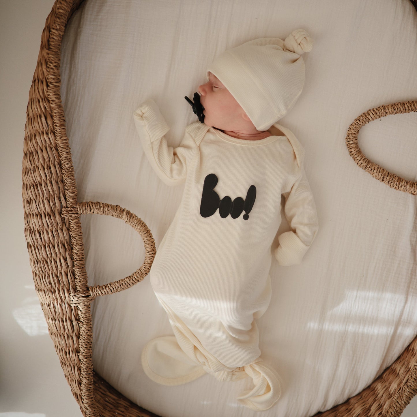Ribbed Baby Beanie - Chickadees Wooden Toys