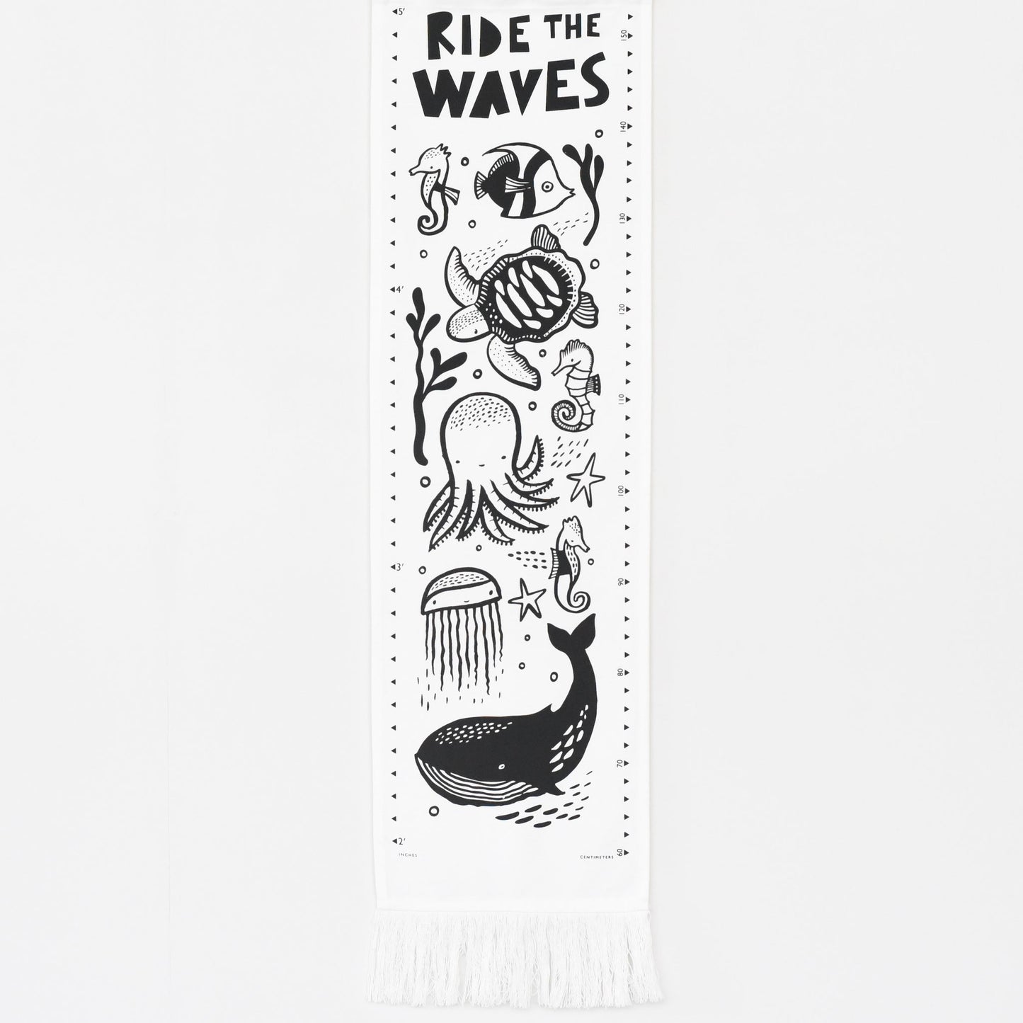Canvas Growth Chart - Ocean - Chickadees Wooden Toys