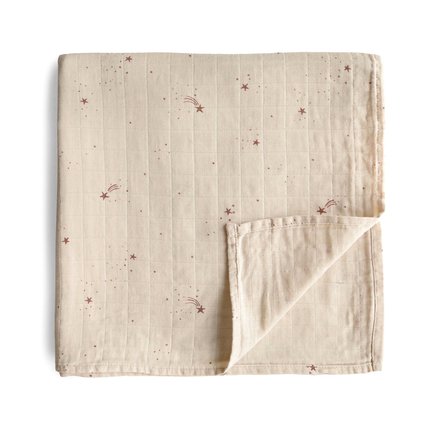 Organic Cotton Muslin Swaddle Blanket - Chickadees Wooden Toys
