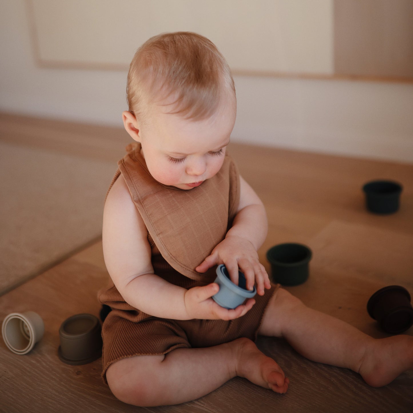 Muslin Bib - Chickadees Wooden Toys