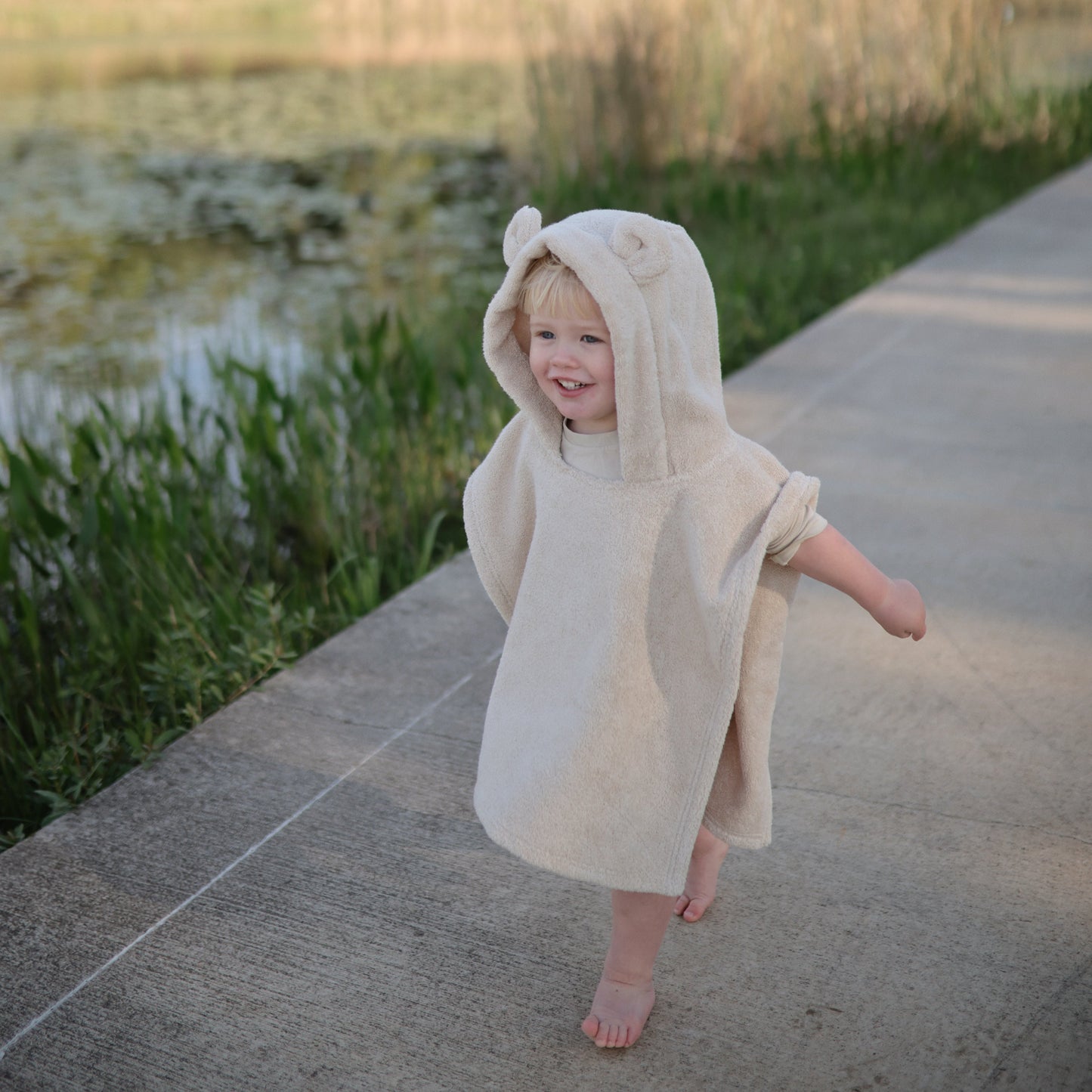 Bear Poncho Towel - Chickadees Wooden Toys