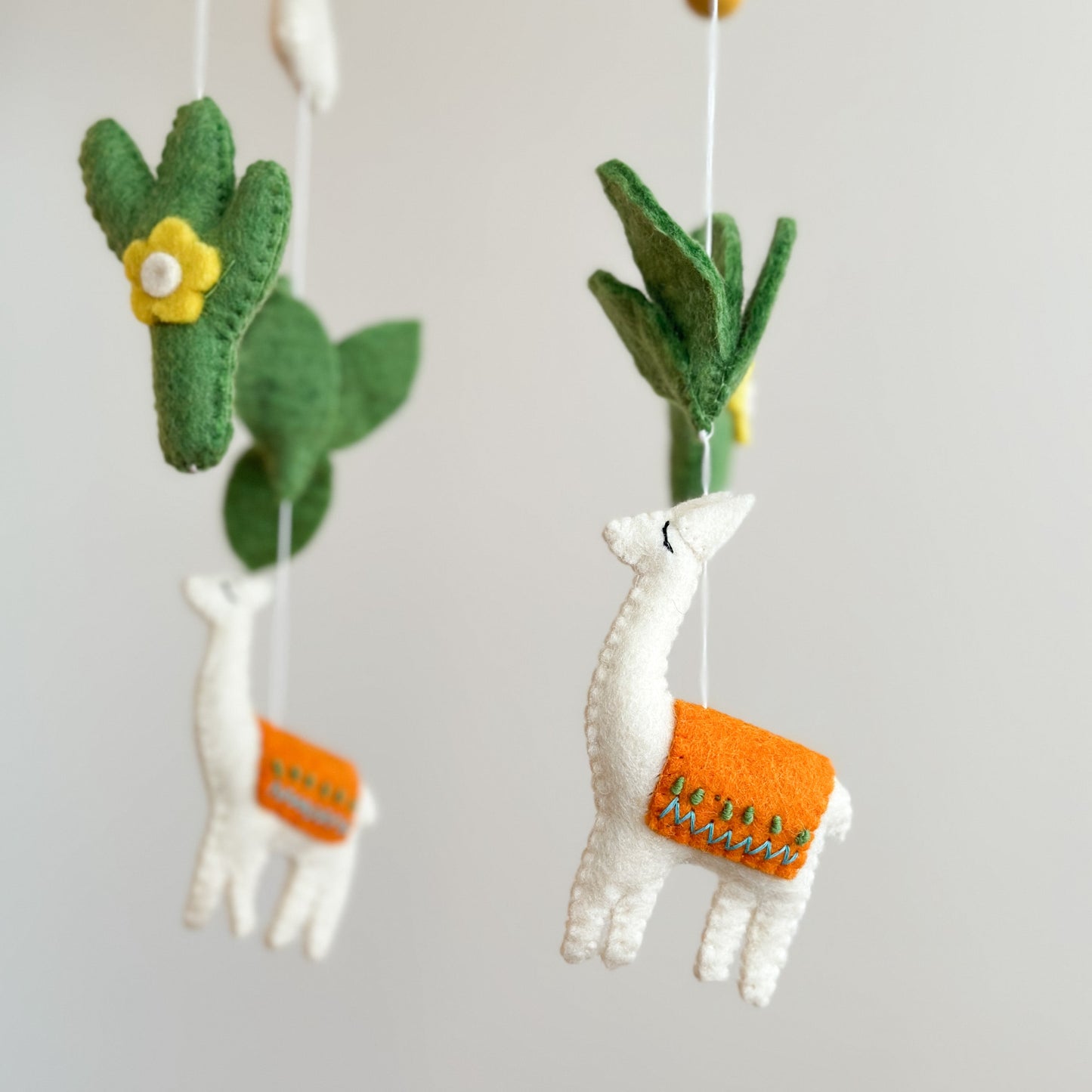 Felt Baby Mobile - Llama - Chickadees Wooden Toys