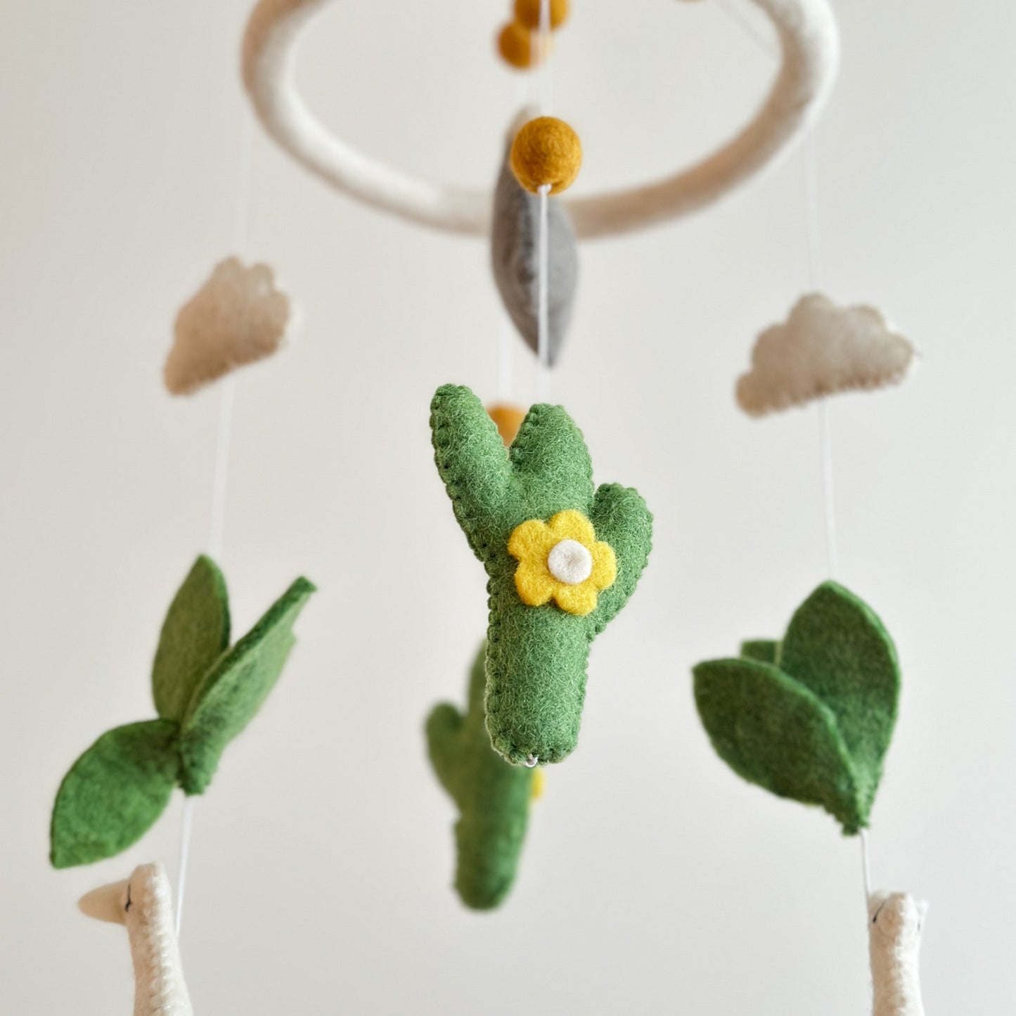 Felt Baby Mobile - Llama - Chickadees Wooden Toys