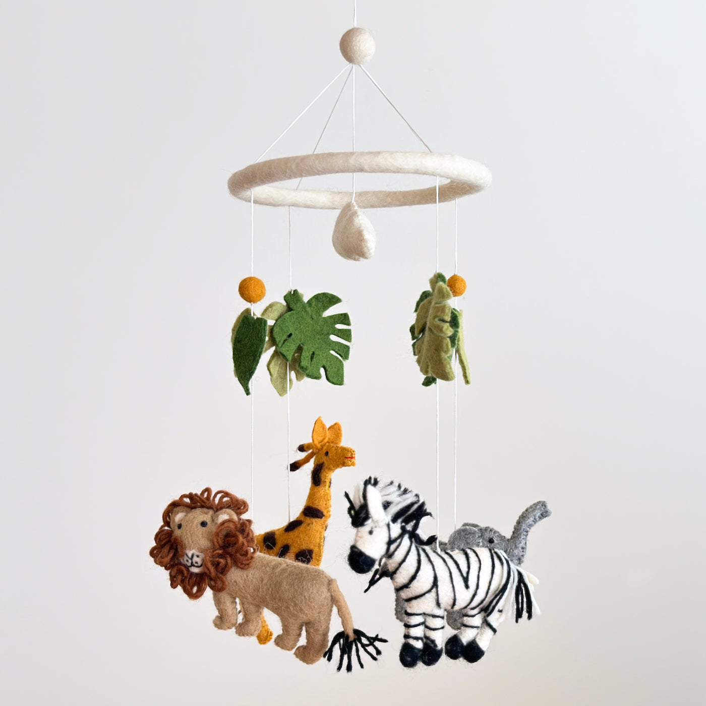 Felt Baby Mobile - Safari Jungle - Chickadees Wooden Toys