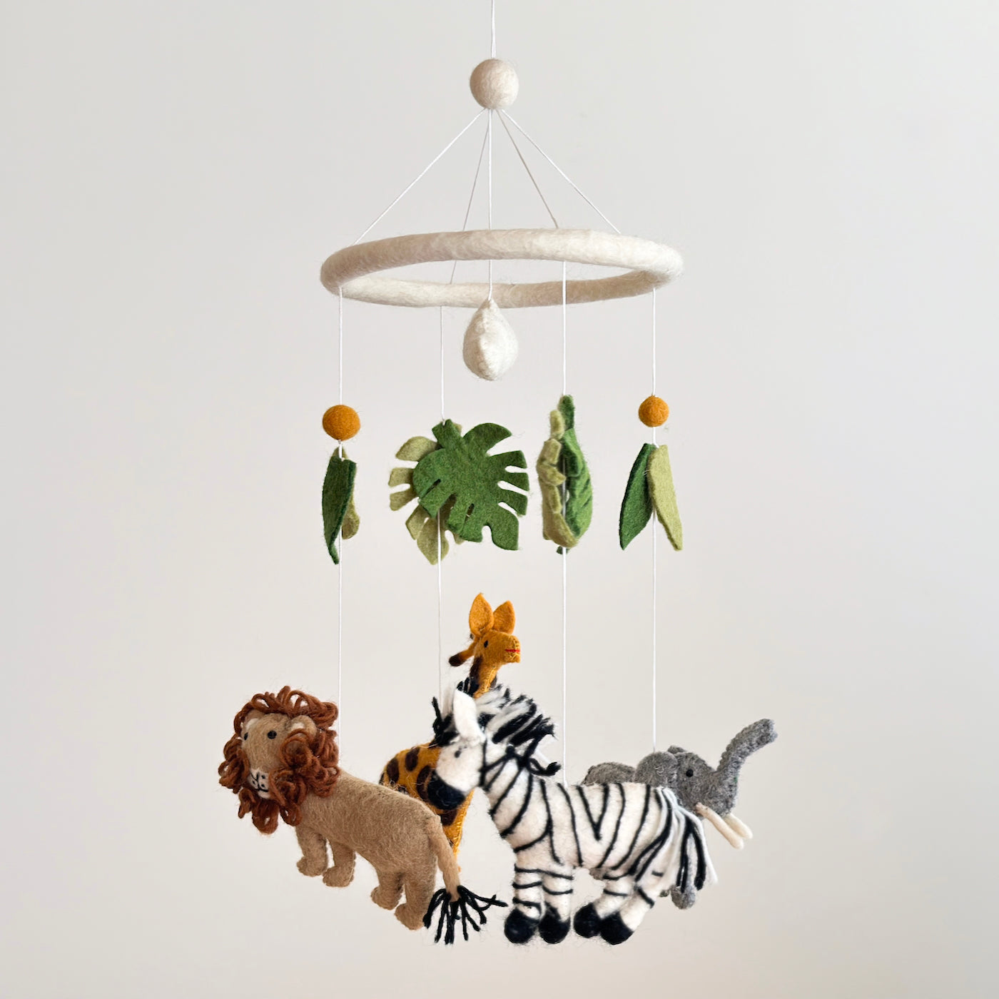 Felt Baby Mobile - Safari Jungle - Chickadees Wooden Toys