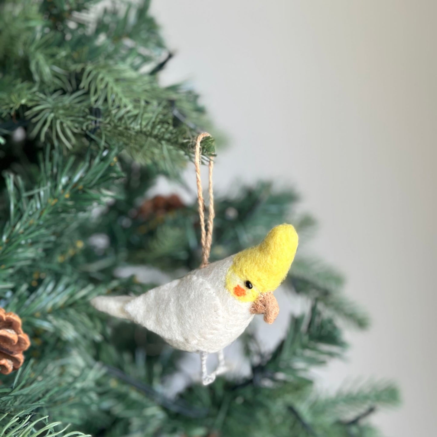Felt Bird Ornaments Set of 6 - A set - Chickadees Wooden Toys