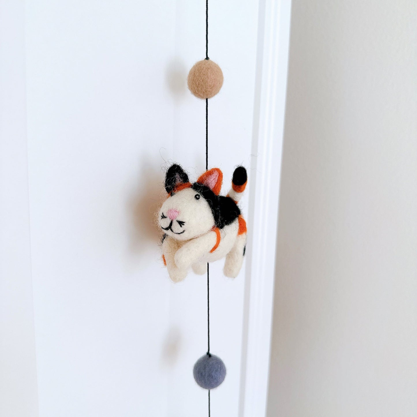 Felt Cat Garland - Chickadees Wooden Toys