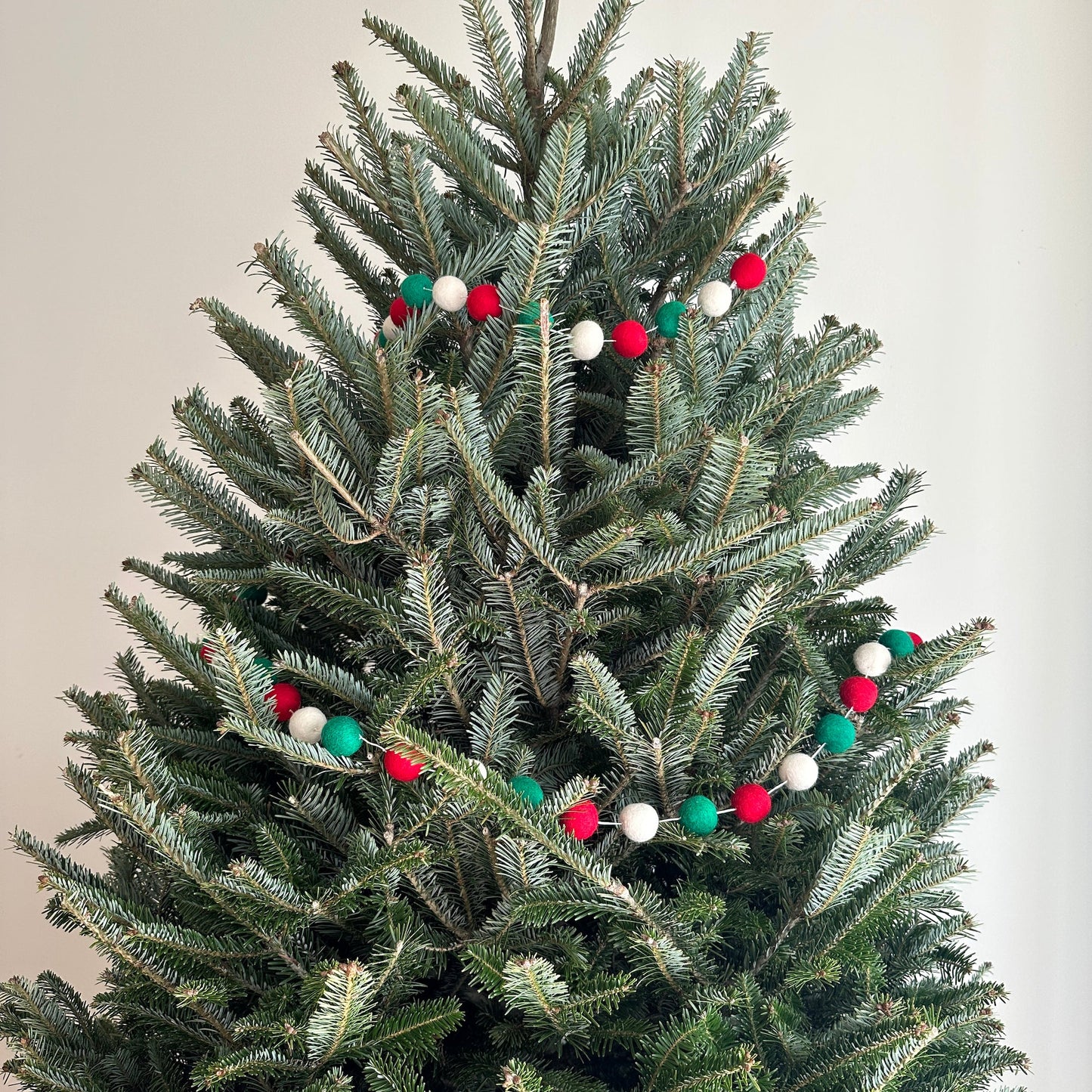 Felt Christmas Pompom Ball Garland - Chickadees Wooden Toys