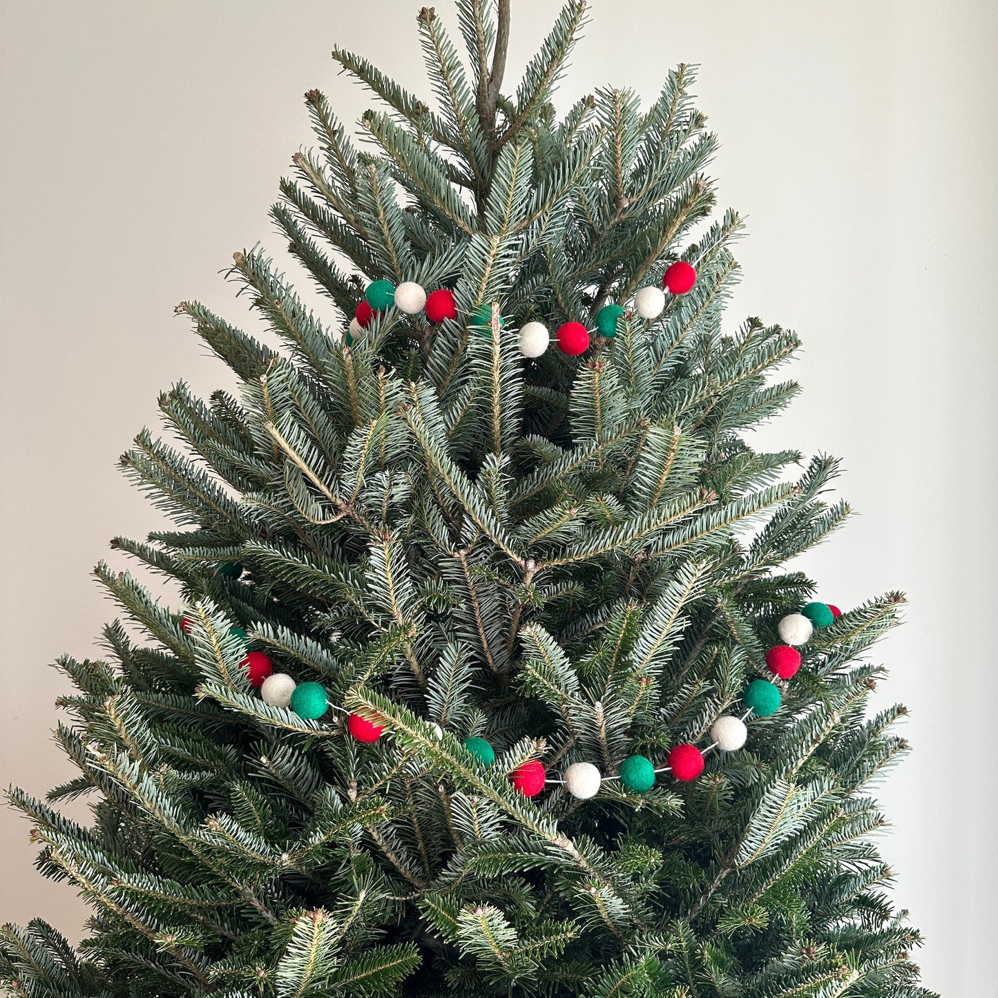 Felt Christmas Pompom Ball Garland - Chickadees Wooden Toys