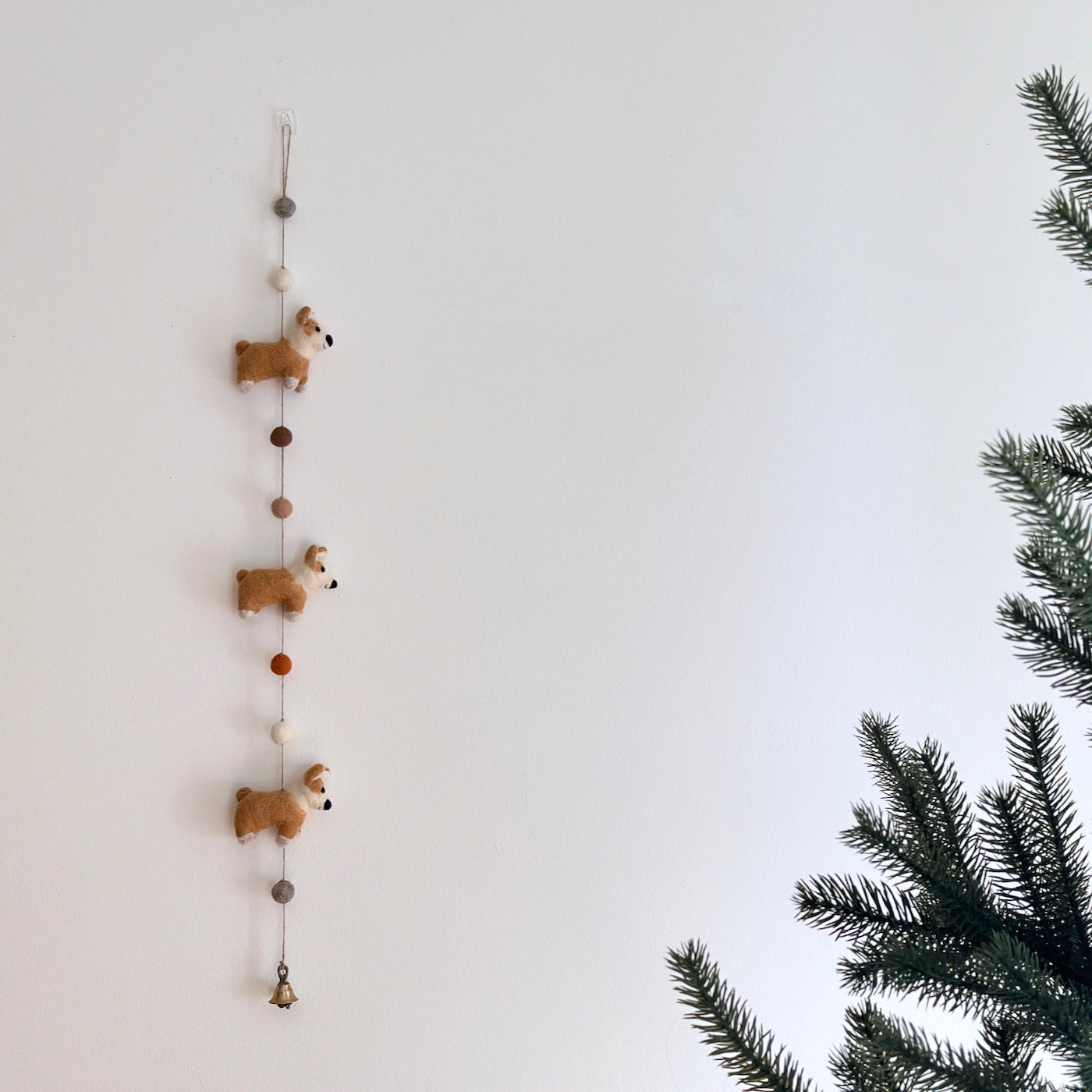 Felt Corgi Garland - Chickadees Wooden Toys