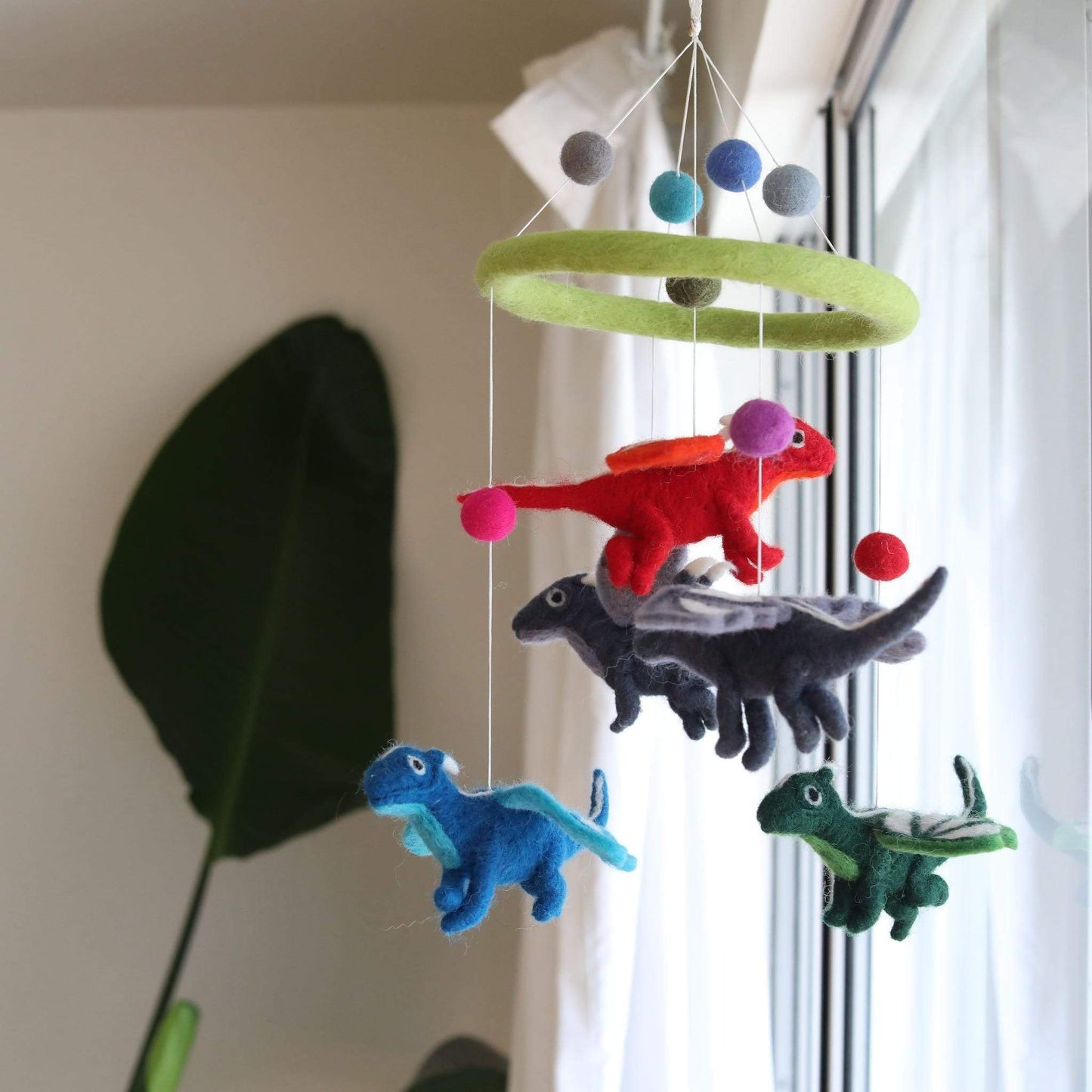 Felt Dragon Baby Mobile - Chickadees Wooden Toys