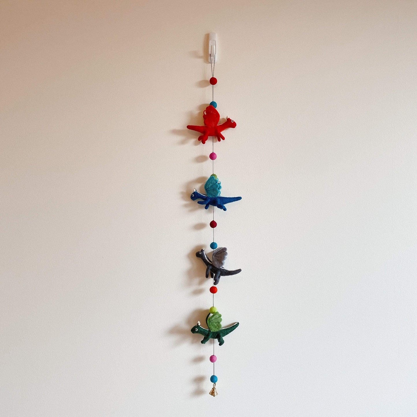 Felt Dragon Garland - Chickadees Wooden Toys