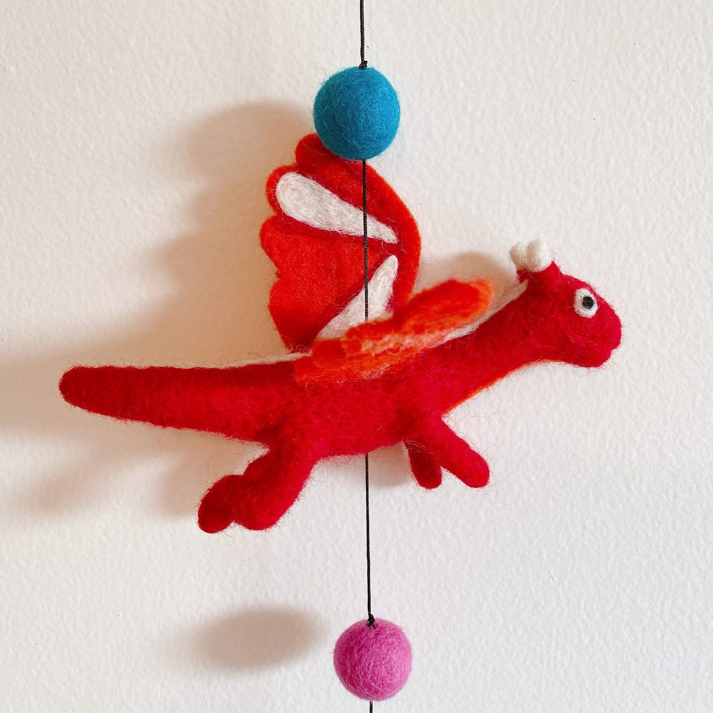 Felt Dragon Garland - Chickadees Wooden Toys