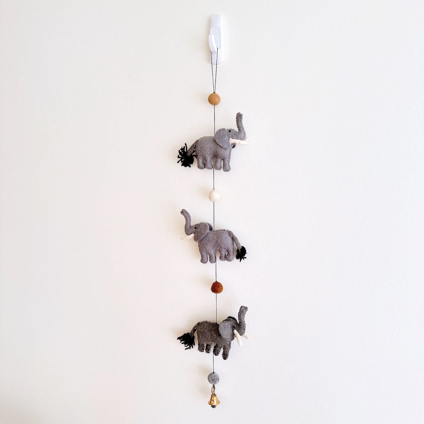 Felt Elephant Garland - Chickadees Wooden Toys