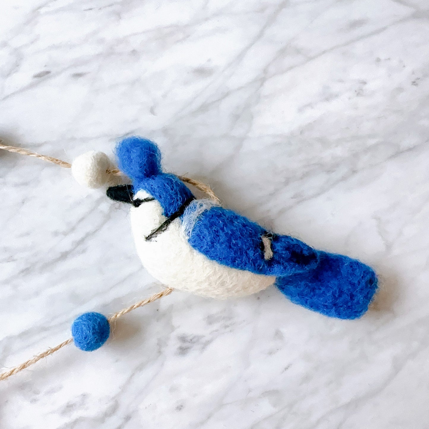 Felt Garland - Blue Jay - Chickadees Wooden Toys