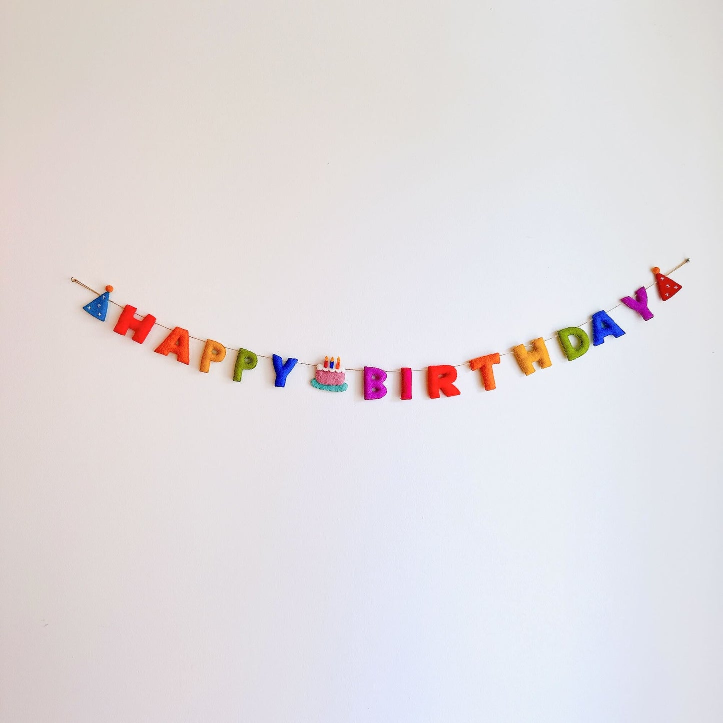 Felt Garland - Happy Birthday - Chickadees Wooden Toys