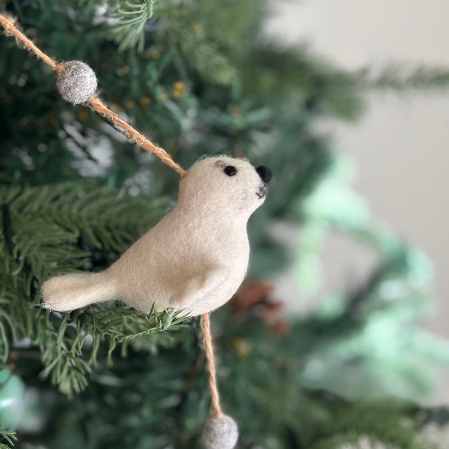 Felt Garland - Seal - Chickadees Wooden Toys
