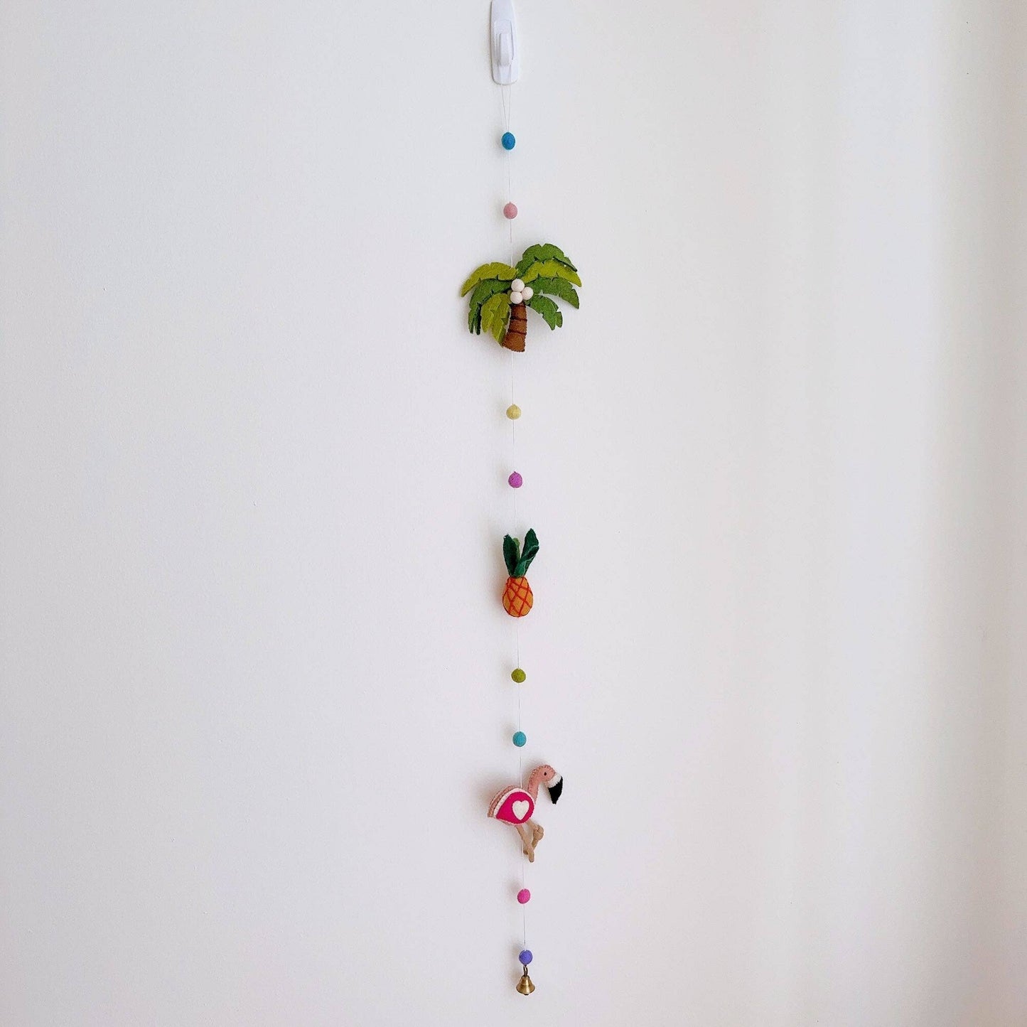 Felt Garland - Tropical Trio Flamingo - Chickadees Wooden Toys