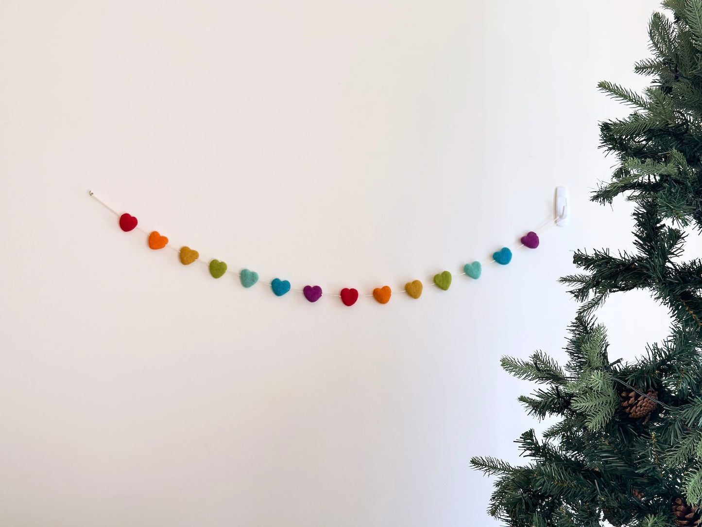 Felt Heart Garland - Chickadees Wooden Toys