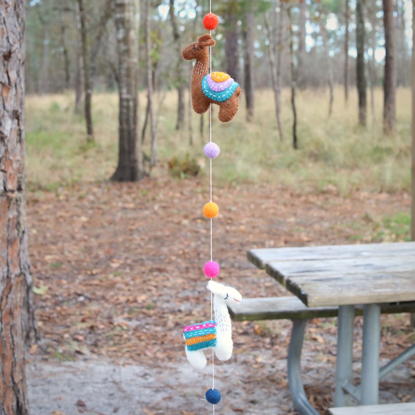 Felt Llama Garland 2 - Chickadees Wooden Toys