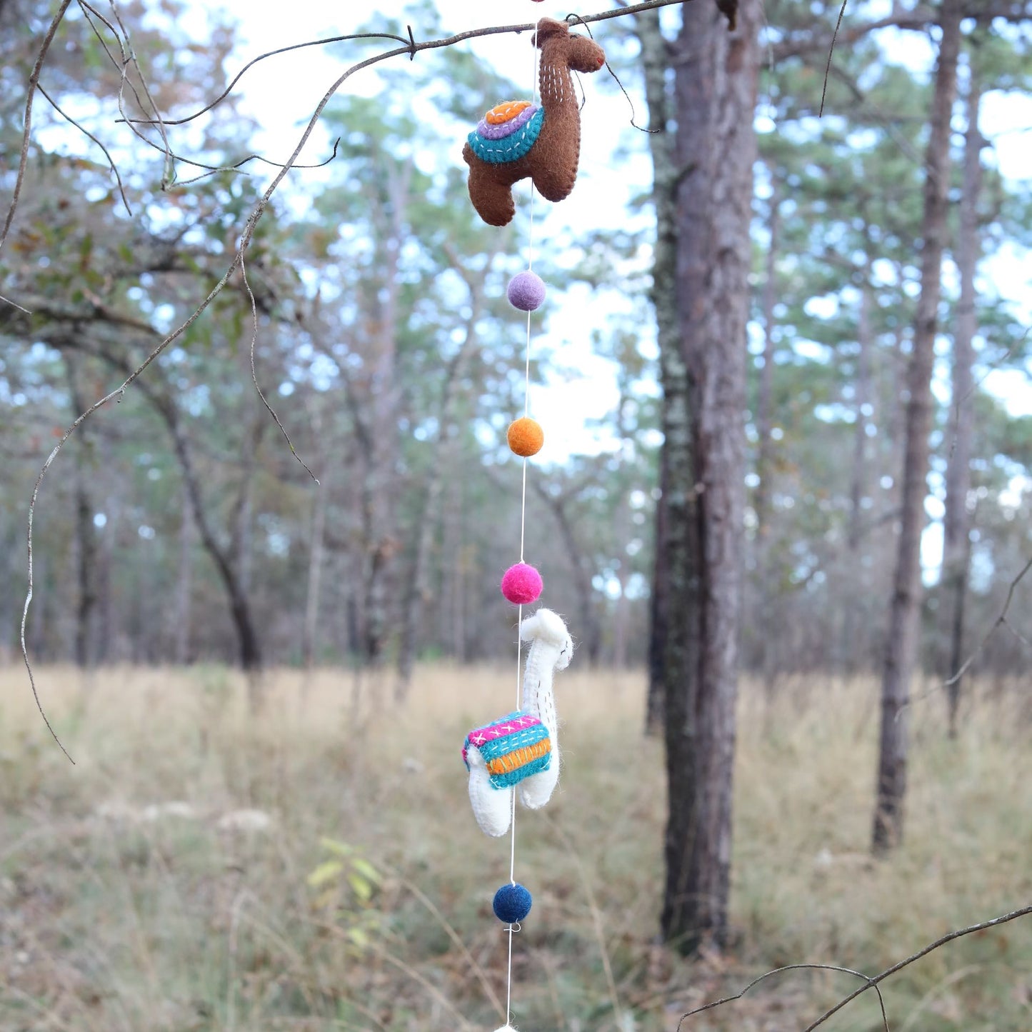 Felt Llama Garland 2 - Chickadees Wooden Toys