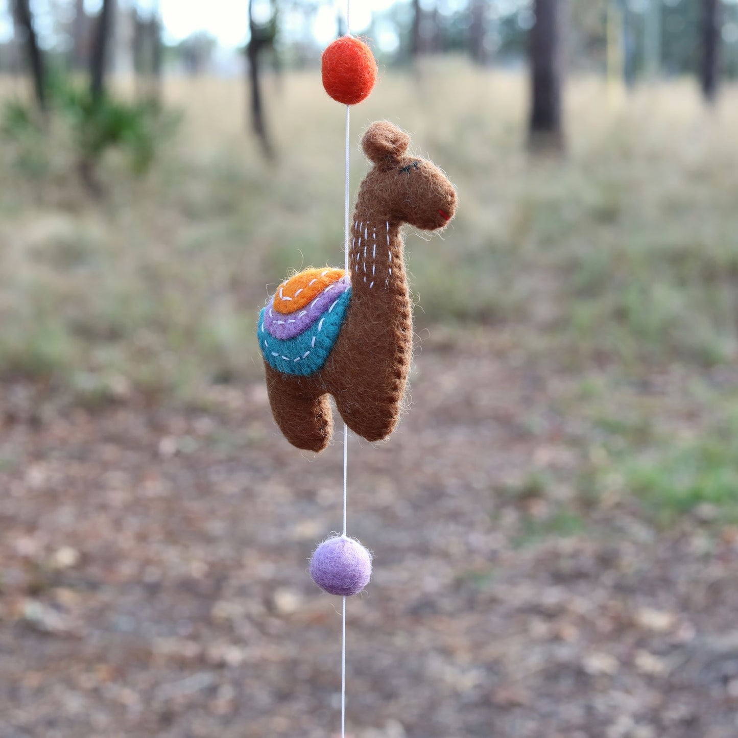 Felt Llama Garland 2 - Chickadees Wooden Toys