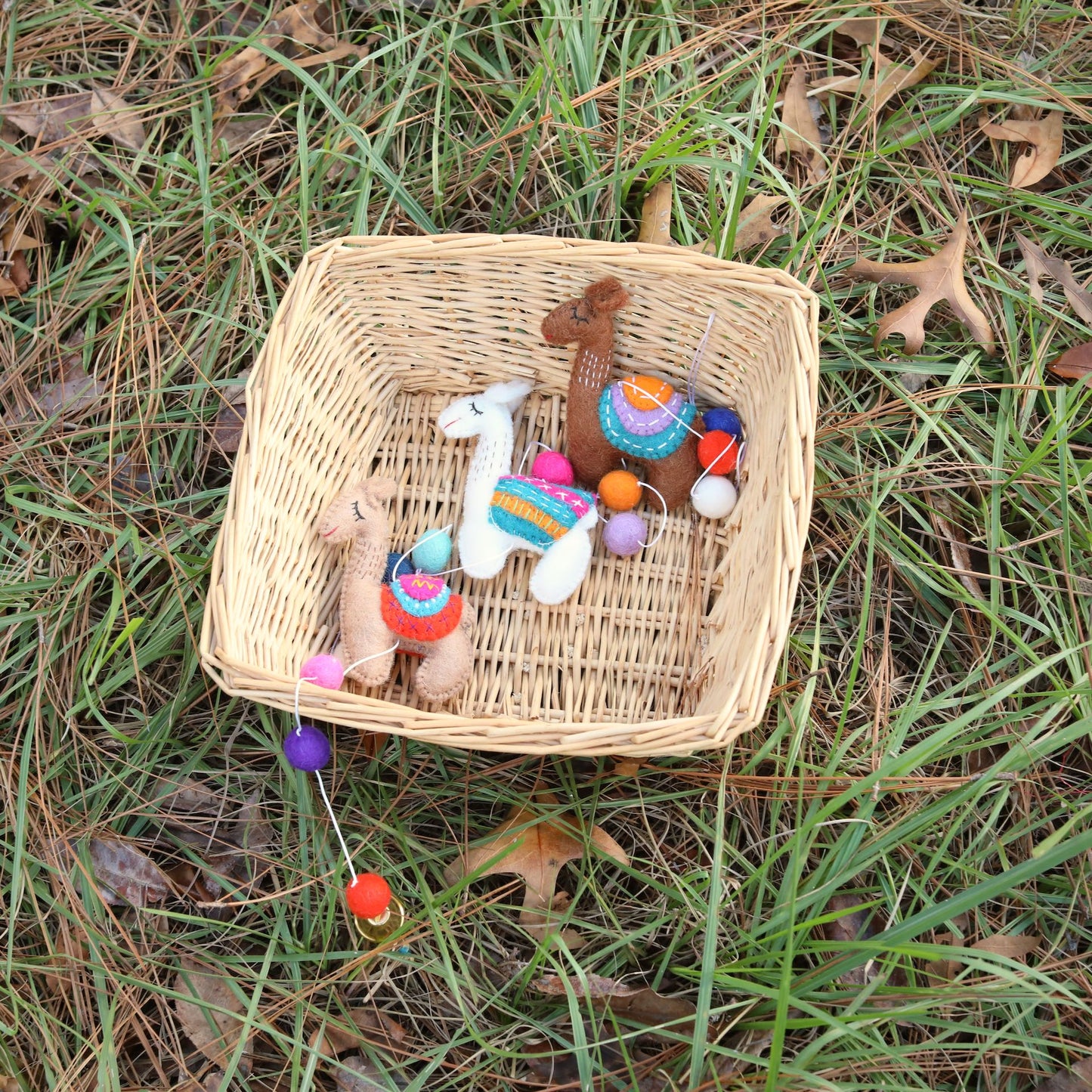 Felt Llama Garland 2 - Chickadees Wooden Toys