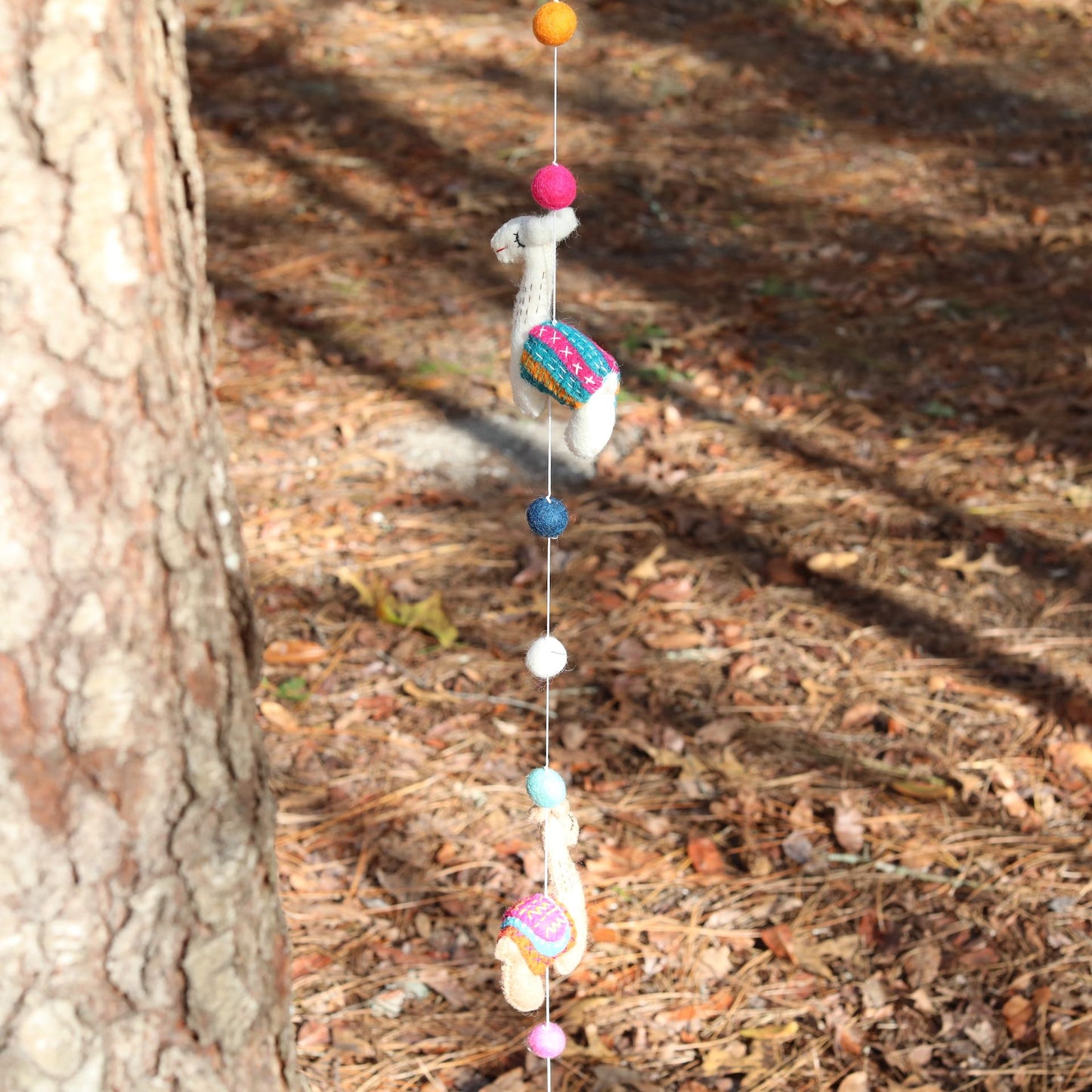 Felt Llama Garland 2 - Chickadees Wooden Toys