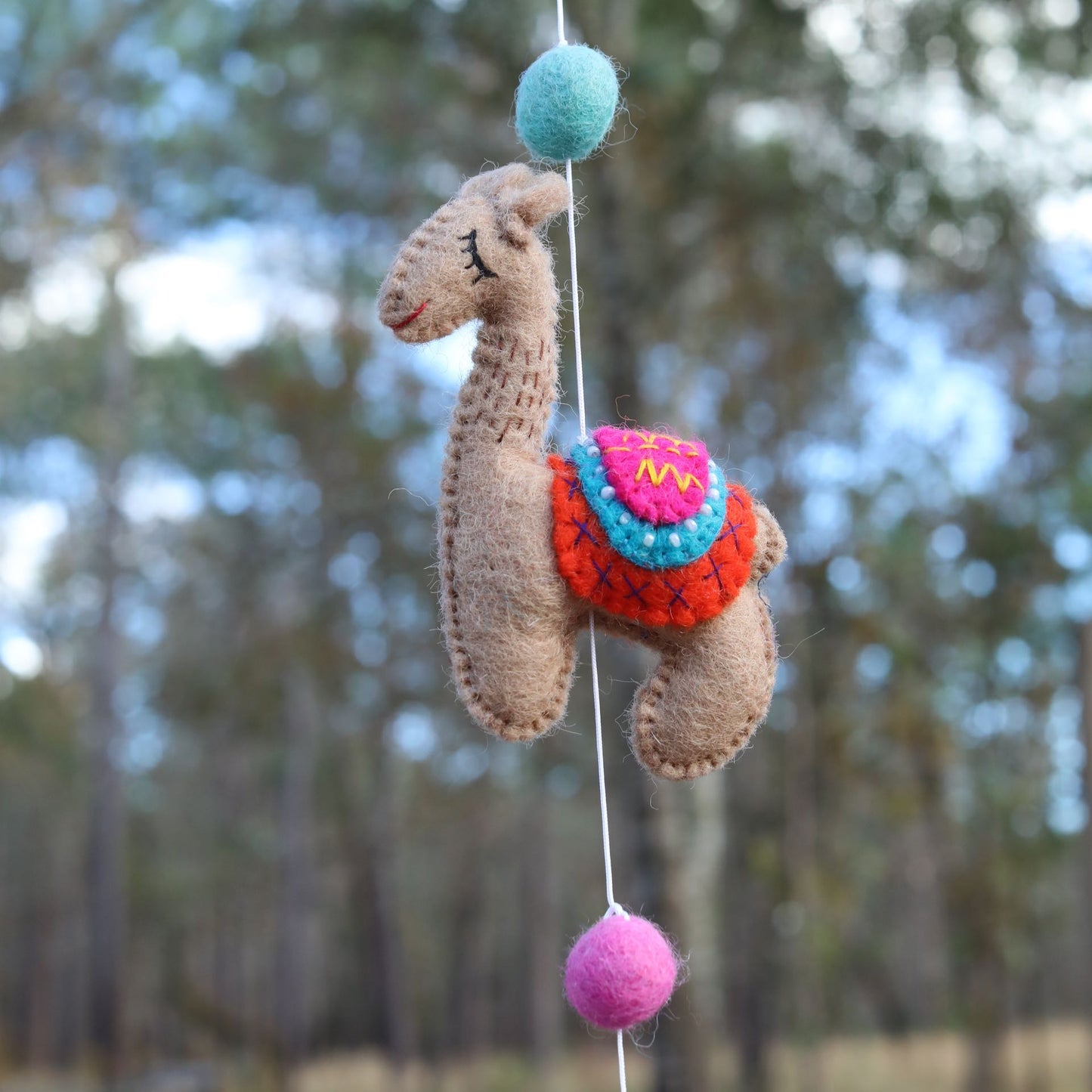 Felt Llama Garland 2 - Chickadees Wooden Toys