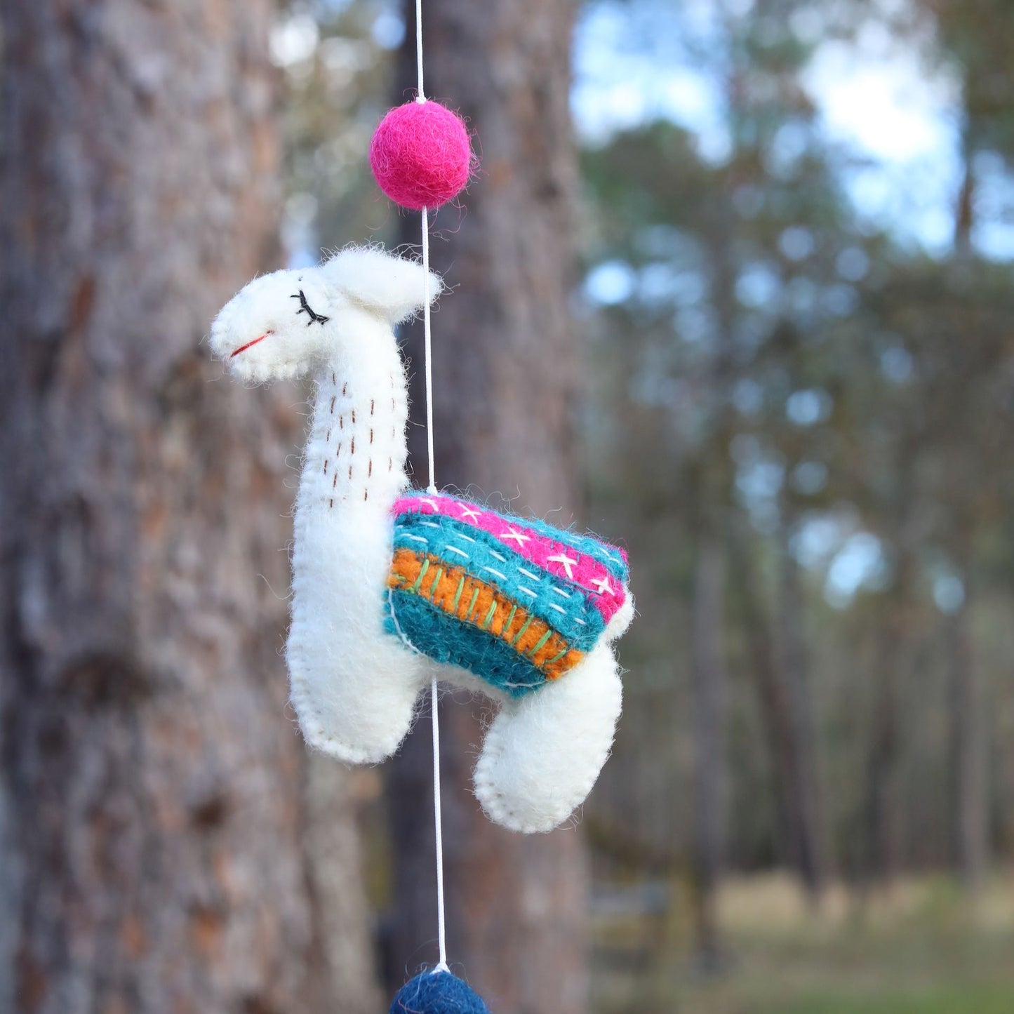 Felt Llama Garland 2 - Chickadees Wooden Toys