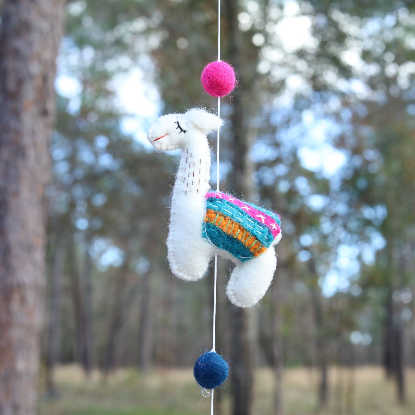 Felt Llama Garland 2 - Chickadees Wooden Toys