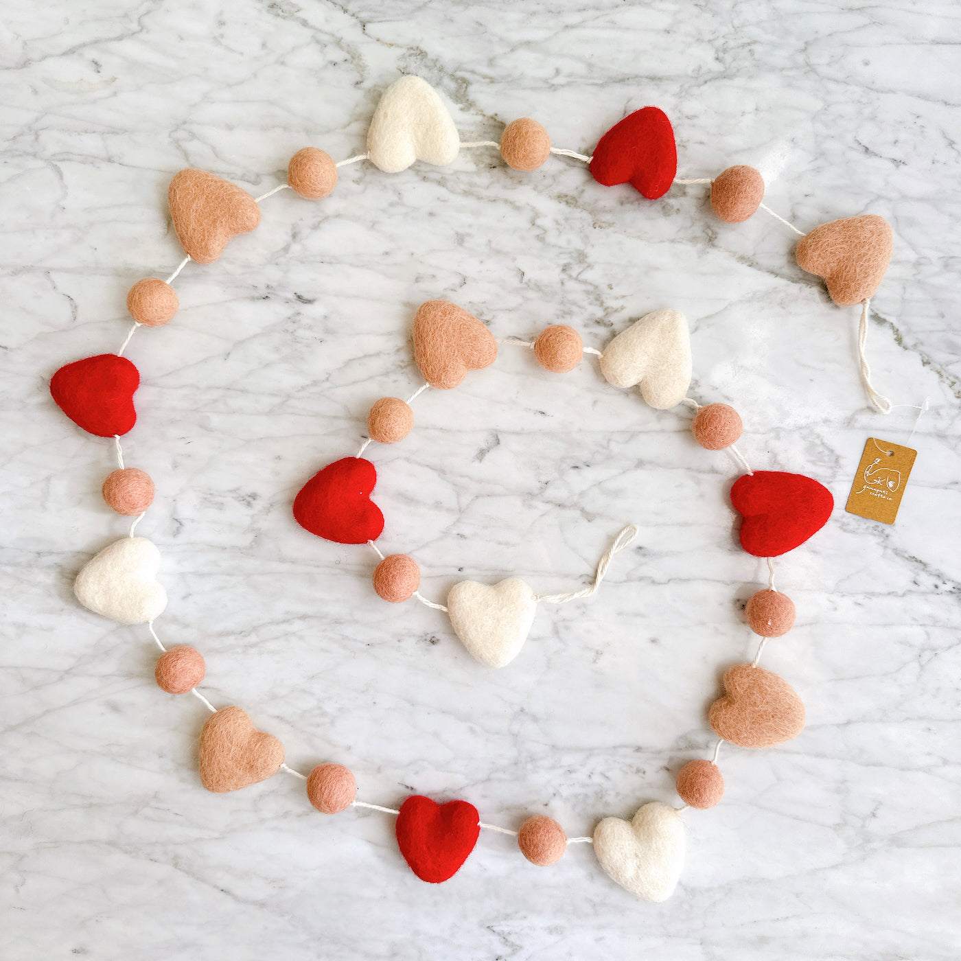 Felt Love Garland - Chickadees Wooden Toys