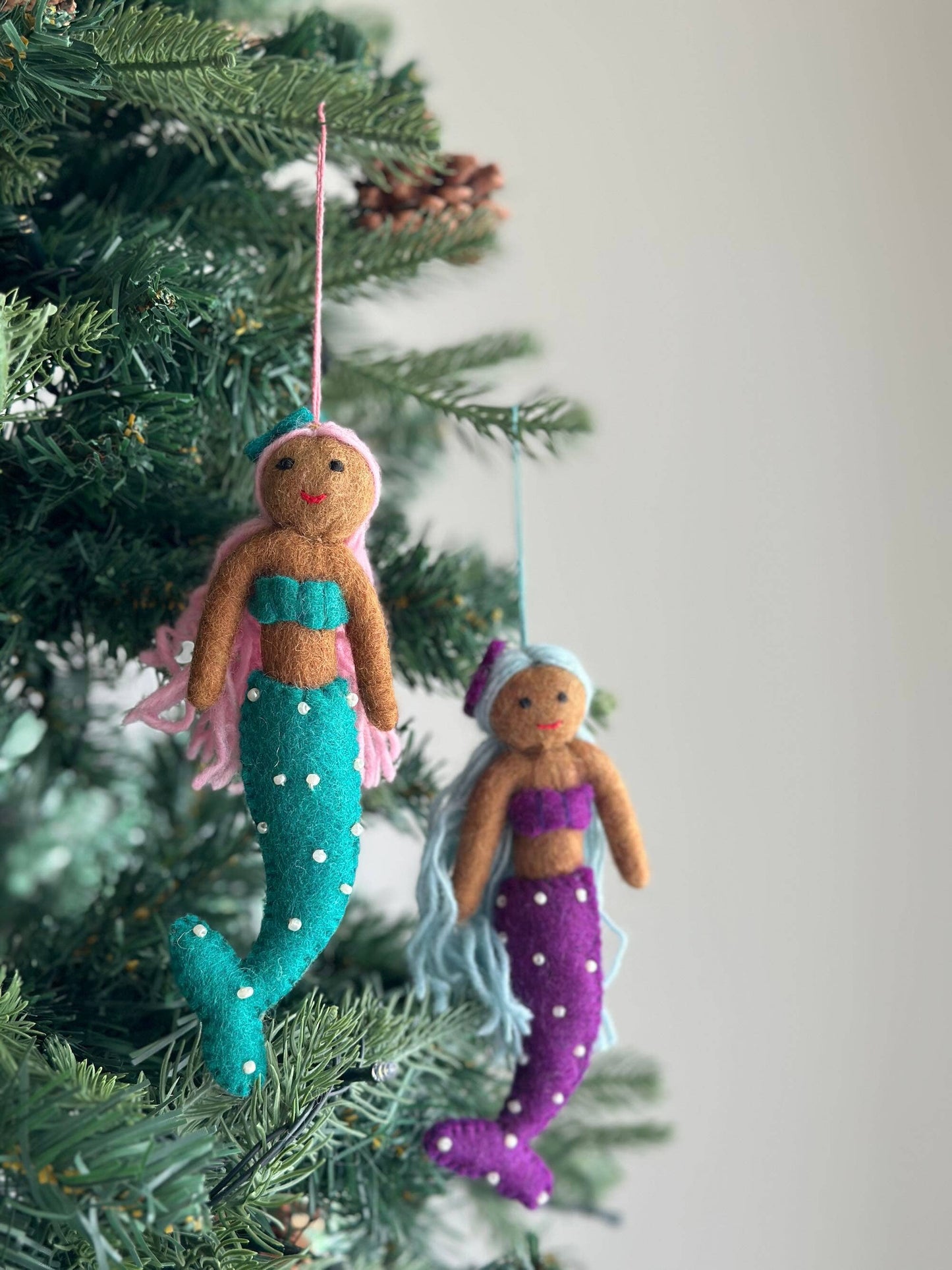 Felt Ornament - Assorted Mermaid - Chickadees Wooden Toys
