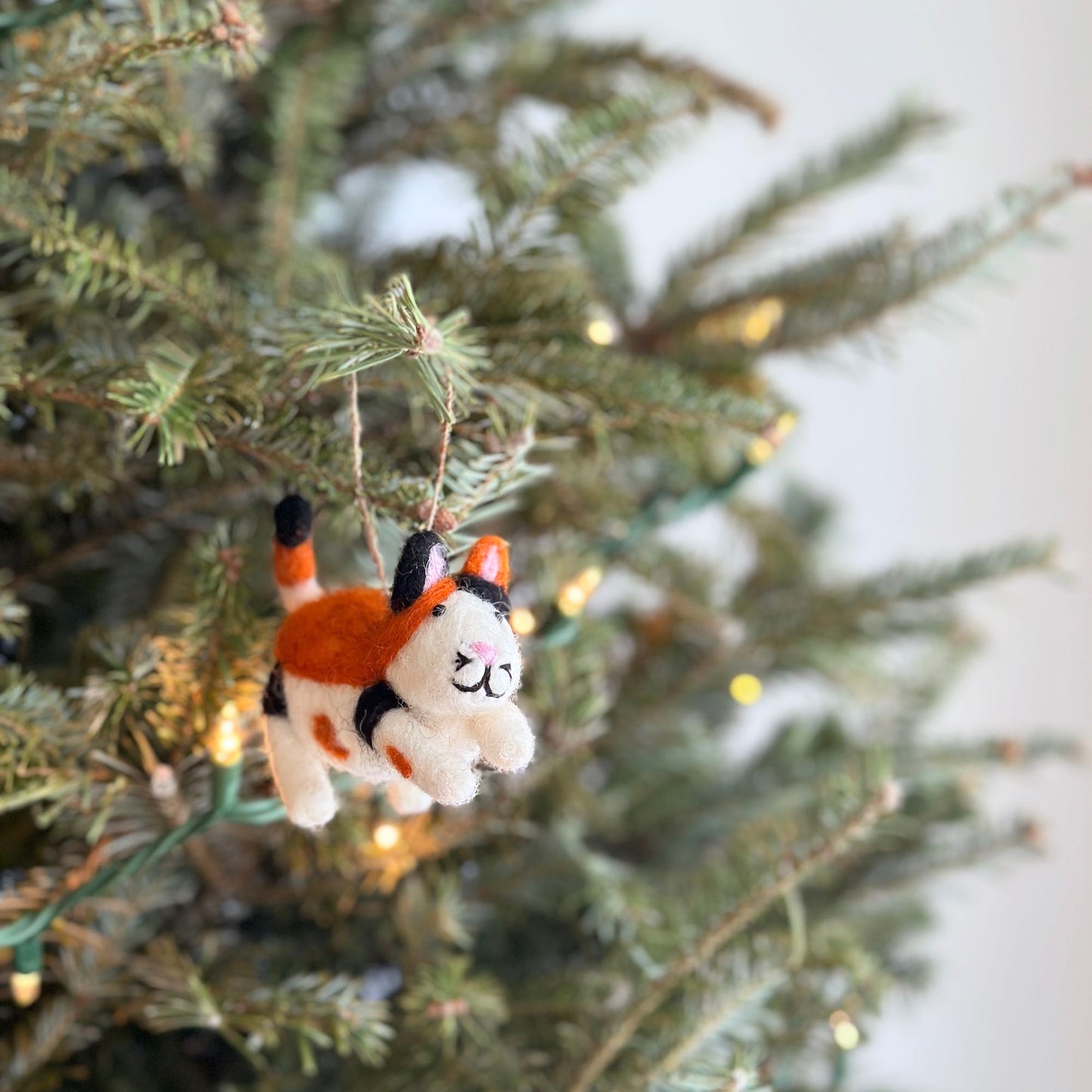 Felt Ornament - Cat - Chickadees Wooden Toys