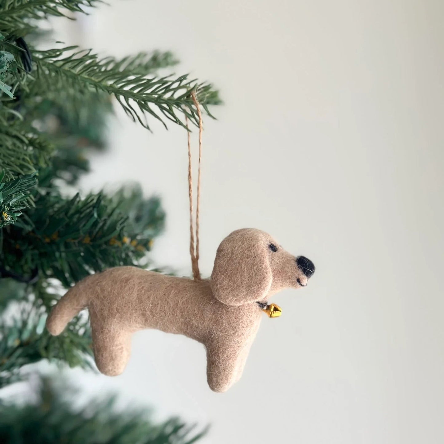 Felt Ornament - Dachshund Dogs - Chickadees Wooden Toys